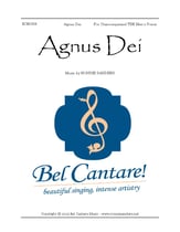 Agnus Dei TBB choral sheet music cover